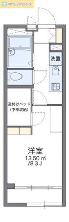 レオパレスリビングメイト学園前の物件間取画像